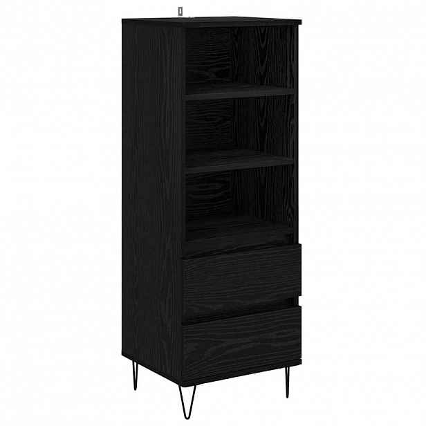 vidaXL Vysoký bufet Černý dub 40 x 36 x 110 cm Kompozitní dřevo