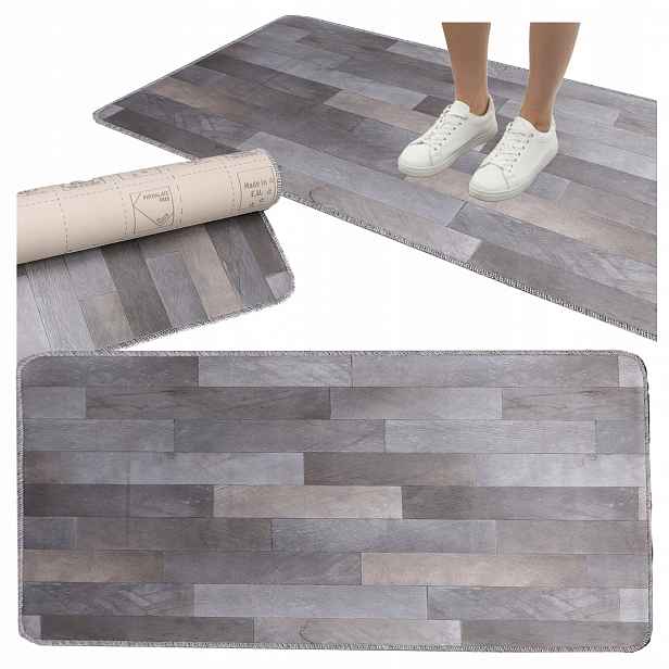 Koberec Běhoun do kuchyně 60x250, protiskluzová Pvc podložka, voděodolná, zesílená