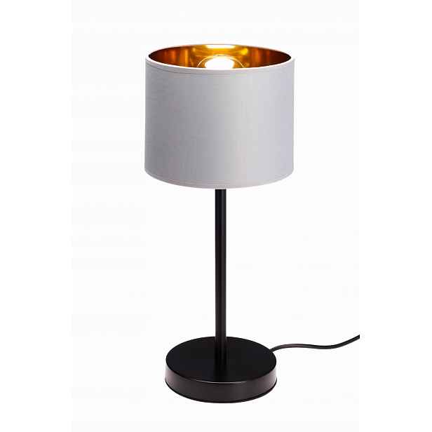 Noční lampa s stínítkem Oro šedá