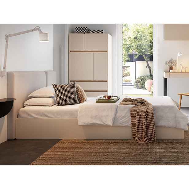 Postel Lucky 120x200 cm, béžová