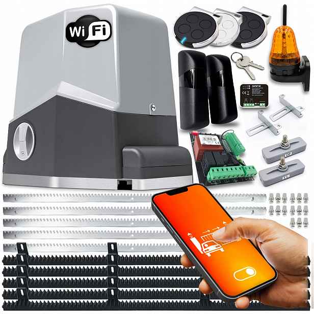 Set Pohon Pro Posuvnou Bránu lampa pohonu ovladače 600 kg Wifi Tuya