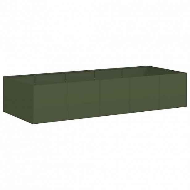 vidaXL Truhlík olivově zelený 200x80x40 cm ocel