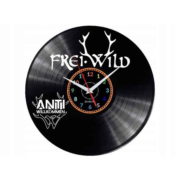 Frei Wild Dárek Originální dekorace do domu Hodiny z vinylové desky