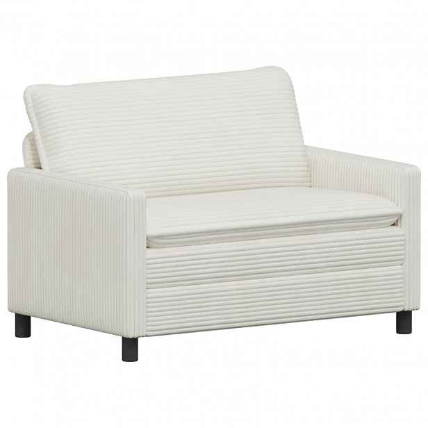 vidaXL Pohovka Krémová 126 x 81 x 87,5 cm Polyester