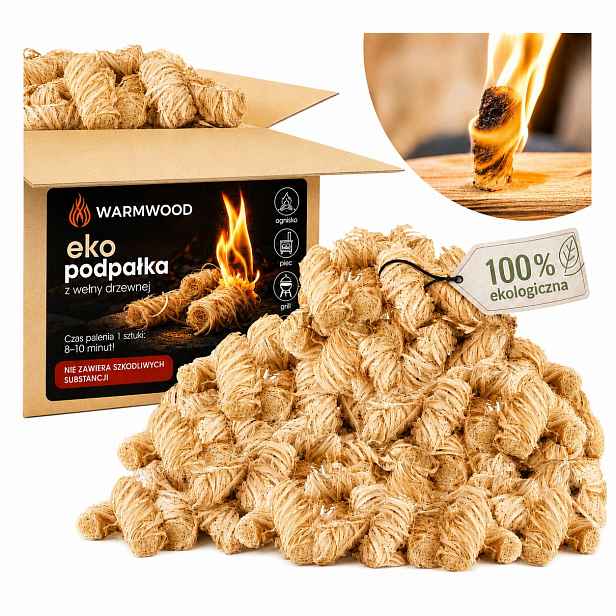 Ekologický podpalovač Eko pro krbová kamna na grilování 5 kg, přírodní