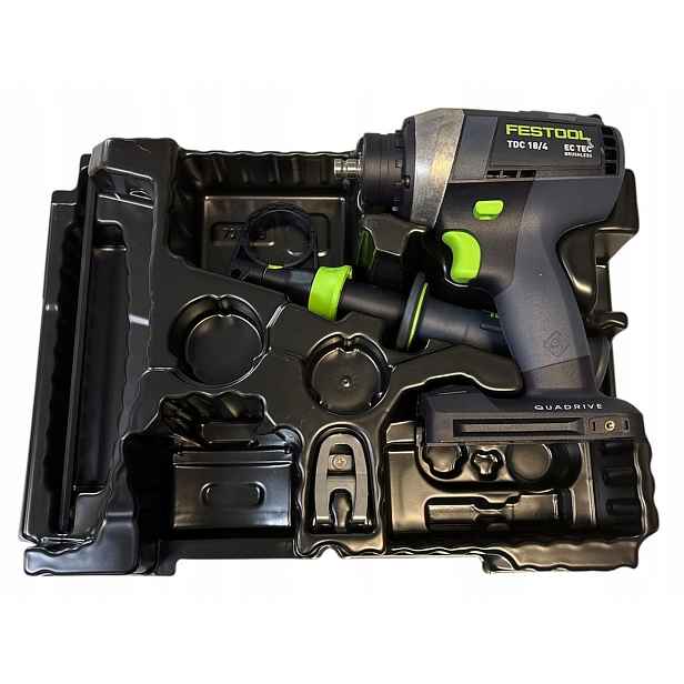 Festool aku vrtačka Tdc 18/4 I-Basic Quadrive bez příslušenství (575601)