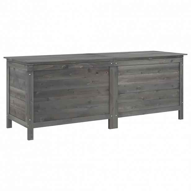 vidaXL Zahradní úložný box antracitový 150x50x56,5 cm masivní jedle