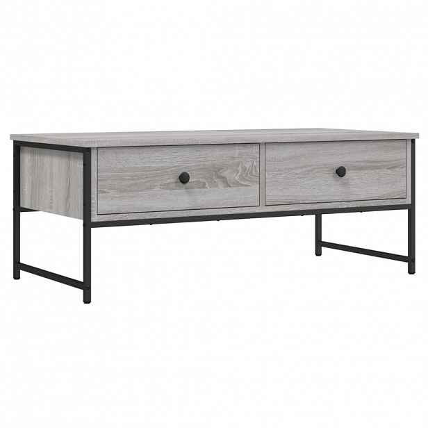 vidaXL Konferenční stolek šedý sonoma 101x49x39,5 cm kompozitní dřevo