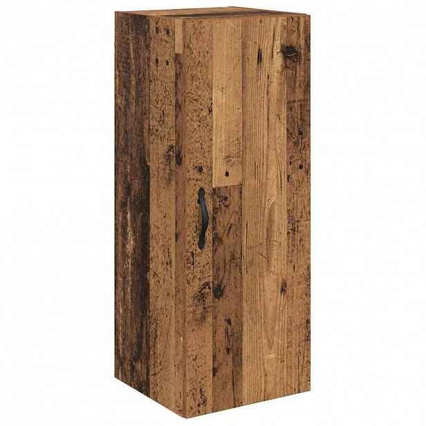 vidaXL Nástěnná skříňka Staré dřevo 34,5 x 34 x 90 cm Kompozitní dřevo