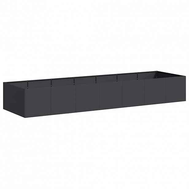 vidaXL Truhlík černý 280x80x40 cm ocel