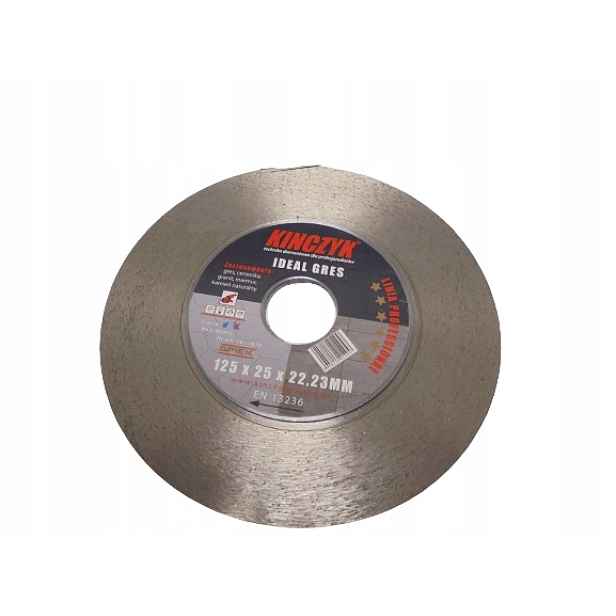 Diamantový kotouč kontinuální gres granit, mramor kámen 125 mm Kinczyk