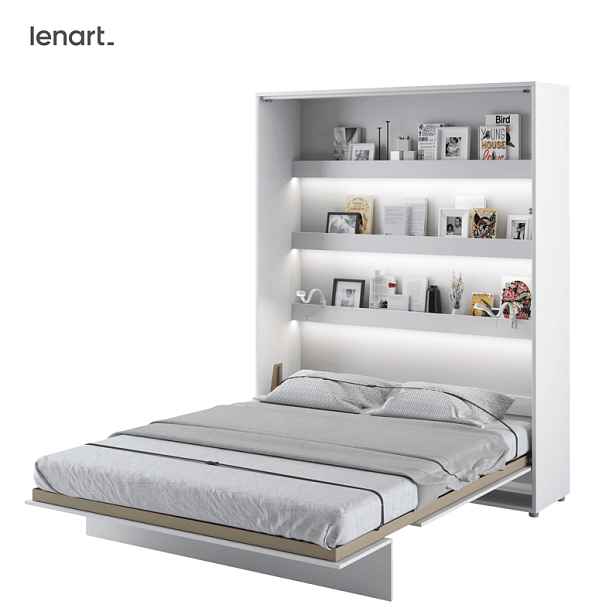 Dig-net nábytek Sklápěcí postel Lenart BED CONCEPT BC-12 bílá | 160 x 200 cm