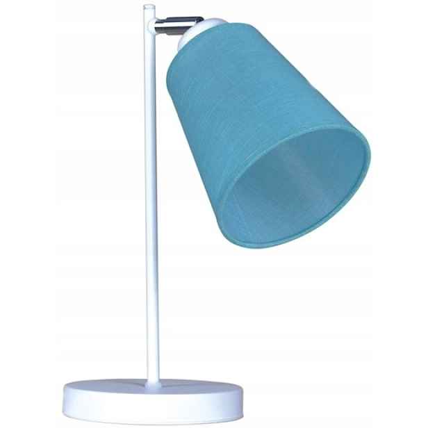 Stolní lampa E27 modrobílá Školní