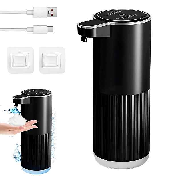 Bezdotykový Automatický Dávkovač Pěnového Mýdla, Černý, Dobíjecí