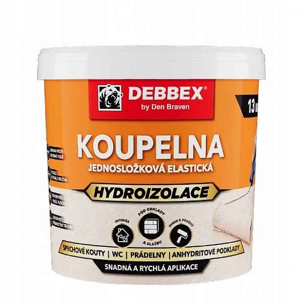 Jednosložková hydroizolace Koupelna 5 kg kbelík medově hnědá