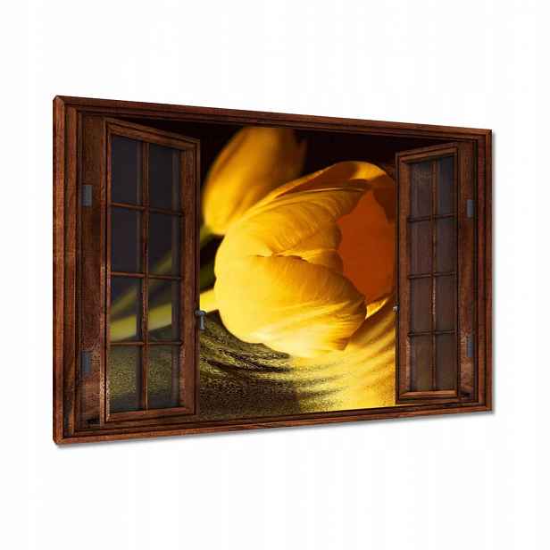 Obrazy 120x80 Žluto-zlatý tulipán