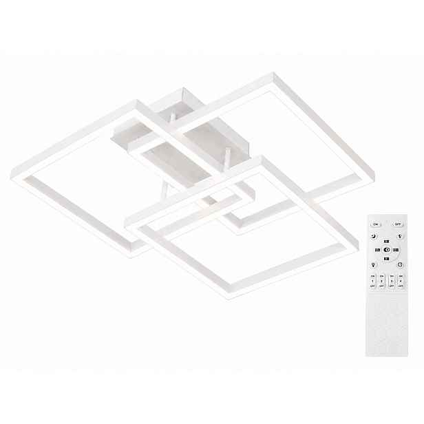 Stropní Svítidlo Bílý stropní svítidlo Led 40W 3 Čtverce Dálkový Ovladač 3 Barvy světla