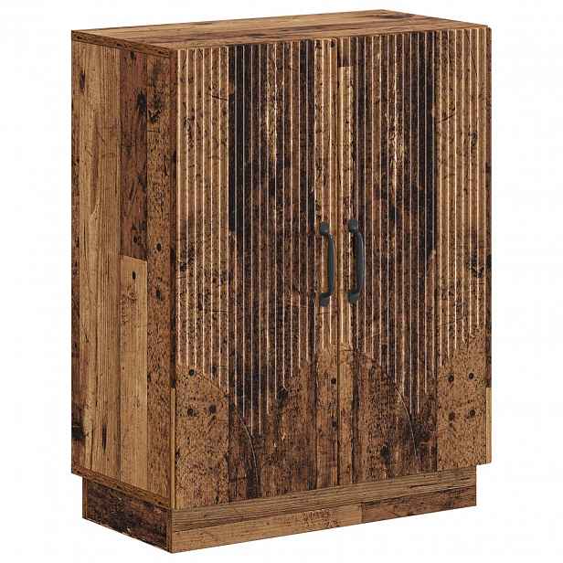 vidaXL Koupelnová úložná skříň HOORN Staré dřevo 59,5 x 31 x 77 cm