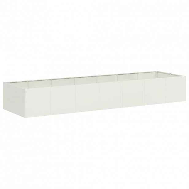 vidaXL Truhlík bílý 280x80x40 cm ocel