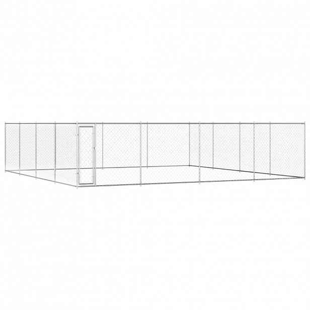 vidaXL Venkovní psí kotec pozinkovaná ocel 760 x 760 x 185 cm