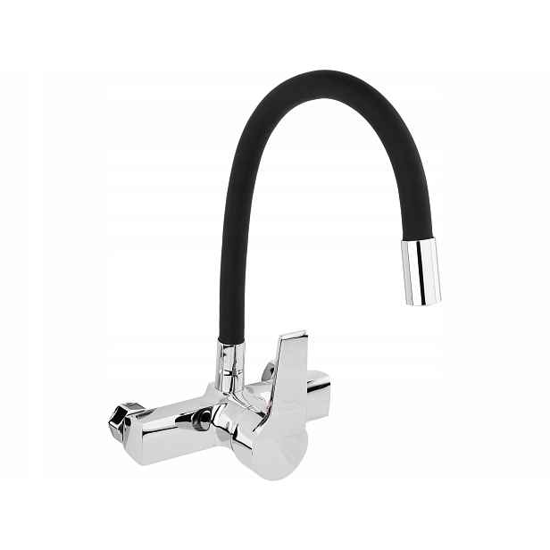Nástěnná Dřezová Baterie S Flexibilním Ramínkem Flexible Black
