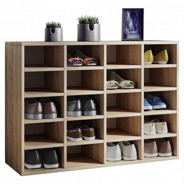 Regál na Boty Hinsol L Š: 92cm Dub sonoma