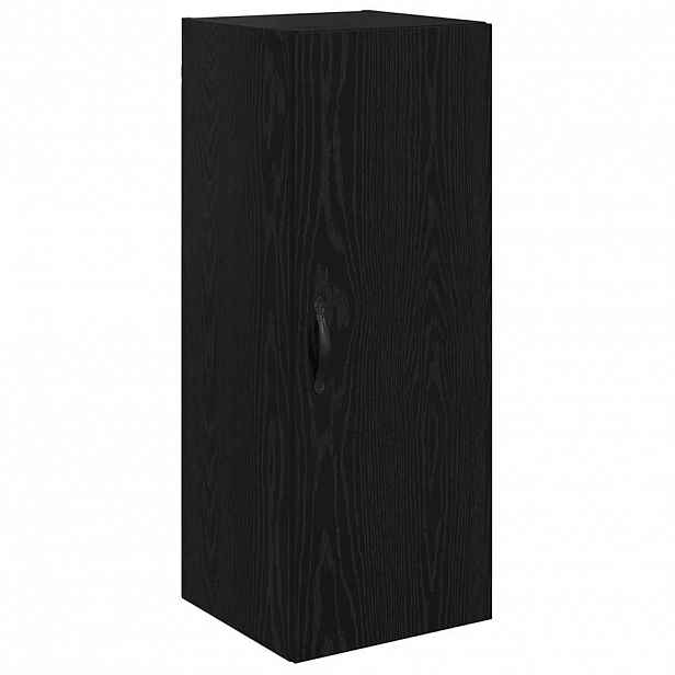 vidaXL Nástěnná skříňka Černý dub 34,5 x 34 x 90 cm Kompozitní dřevo