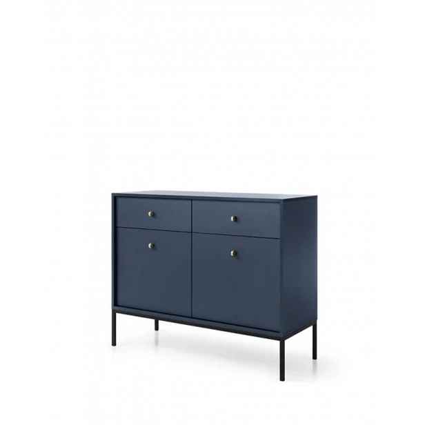 Komoda Mono námořnicky modrá se zásuvkami (MKSZ104), navy/black