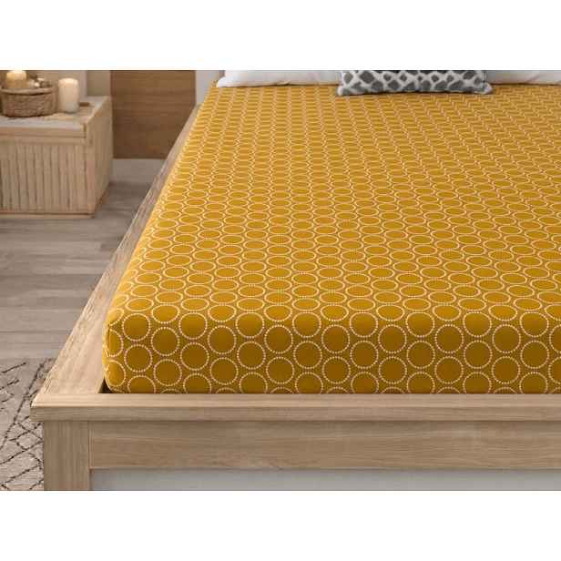 Prostěradlo z mikrovlákna VELIORA oranžové 90x200 cm