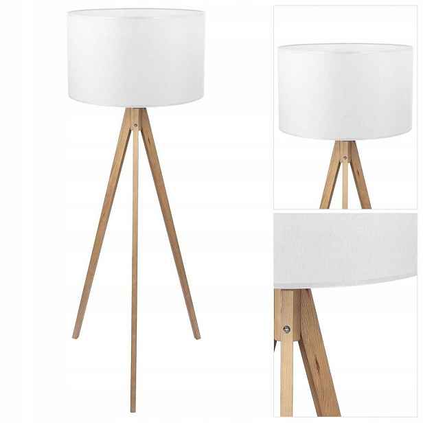 Stojací lampa Treviso bílá, moderní design, harmonická forma Tk Lighting