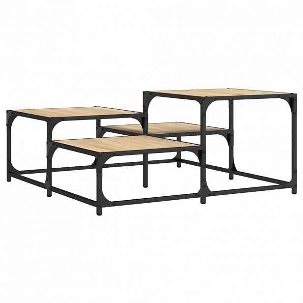 vidaXL Konferenční stolek dub sonoma 87,5x87,5x40 cm kompozitní dřevo