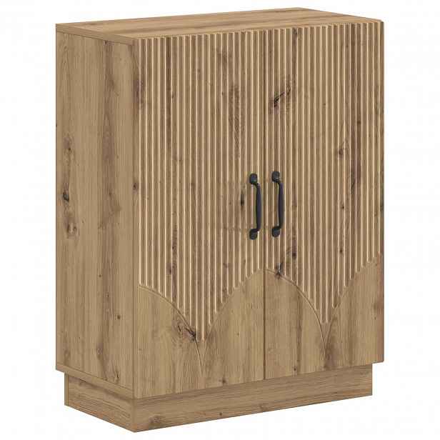 vidaXL Koupelnová úložná skříň HOORN Dub artisan 59,5 x 31 x 77 cm