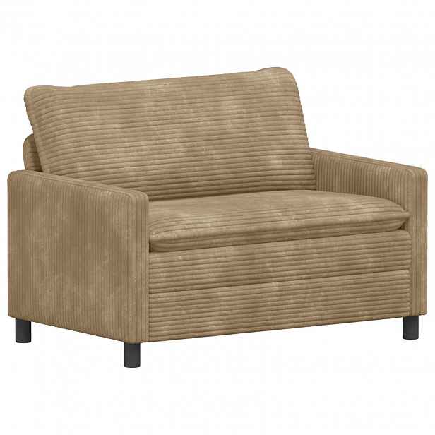 vidaXL Pohovka Taupe 126 x 81 x 87,5 cm Polyester