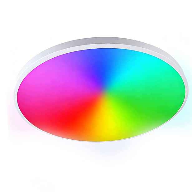 Lampa Stropní Svítidlo Led Rgb Bílá Cct 2700K-6500K Wifi Tuya Dálkový Ovladač Rf Aplikace