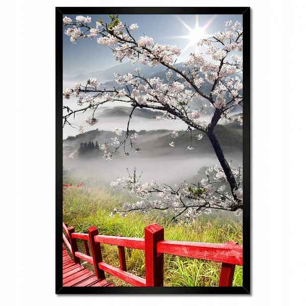 Plakáty v rámu 40x60 Červený most v Japonsku