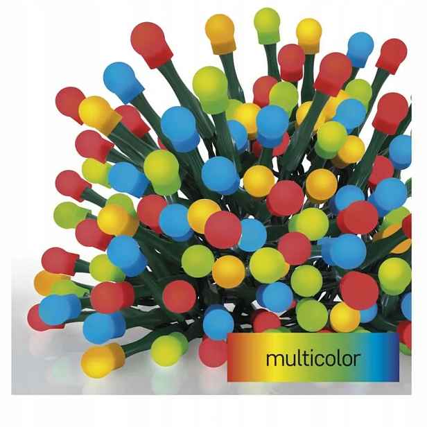 Barevné Led kuličky 200 ks 20m IP44 D5AM06 Emos