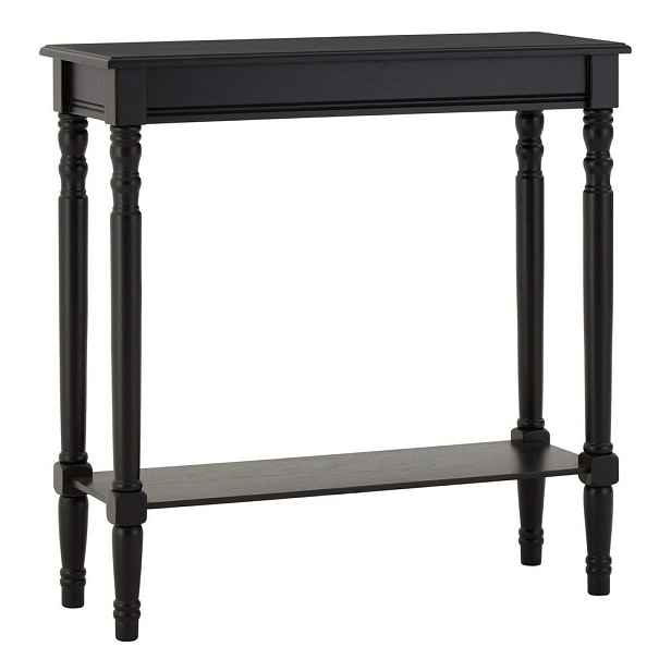 Černý konzolový stolek z borovicového dřeva 30x80 cm Heritage – Premier Housewares