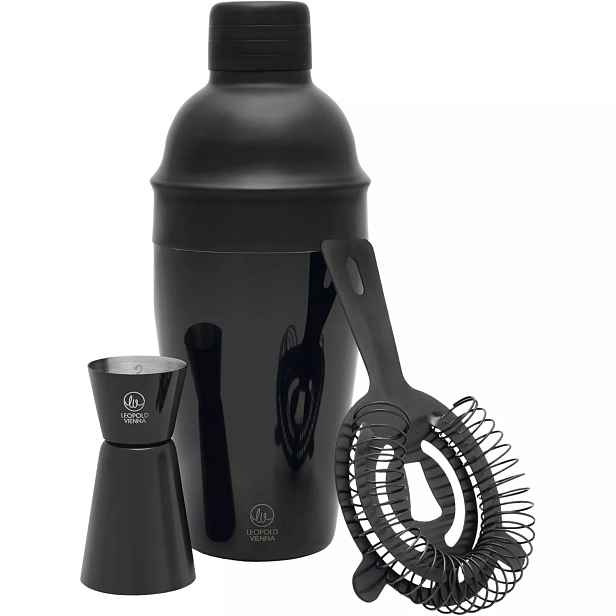 Leopold Vienna Acolon Koktejlová sada, matná černá, 500 ml, 3dílná, výška