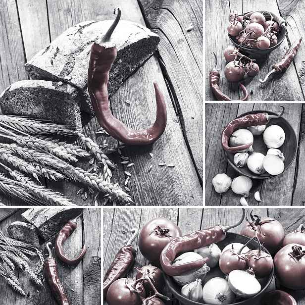 Moderní obraz na plátně do kuchyně RED 65x65 cm Styler