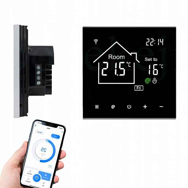 Regulátor vytápění Podlahový termostat WiFi LCD 16A