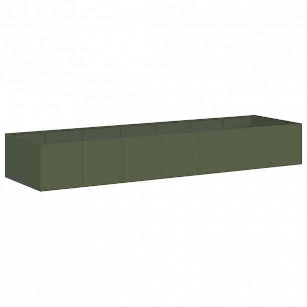 vidaXL Truhlík olivově zelený 280x80x40 cm ocel
