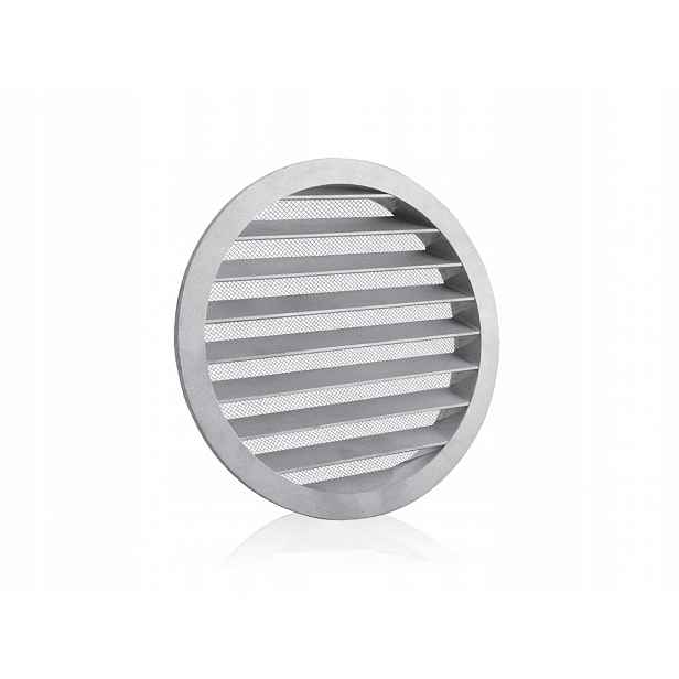 Čerpák, vystřelovač, nástěnná mřížka se síťkou 2 mm, kulatá hliníková 250 mm