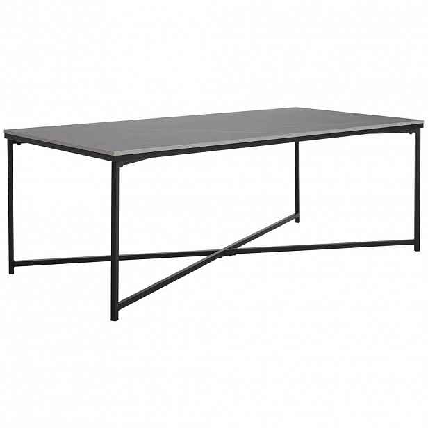 Livetastic KONFERENČNÍ STOLEK, černá, šedá, keramika, kov, 120/60/42 cm