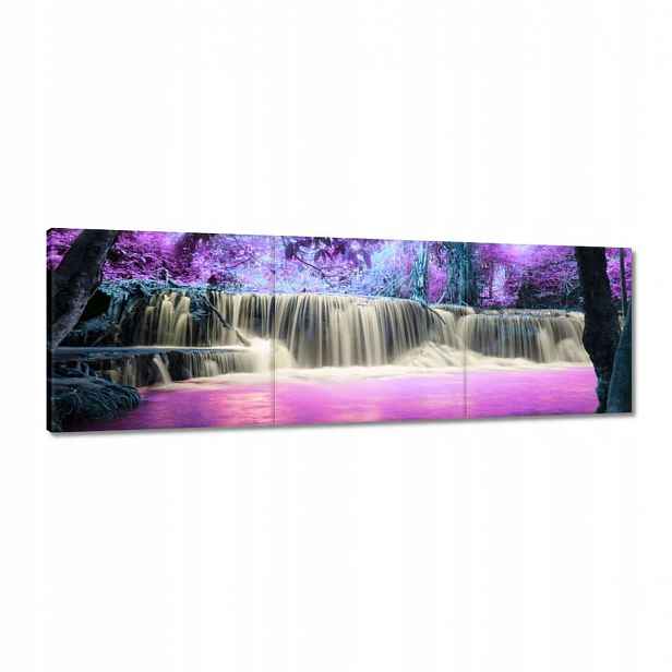 Obraz 120x40 Fialový vodopád