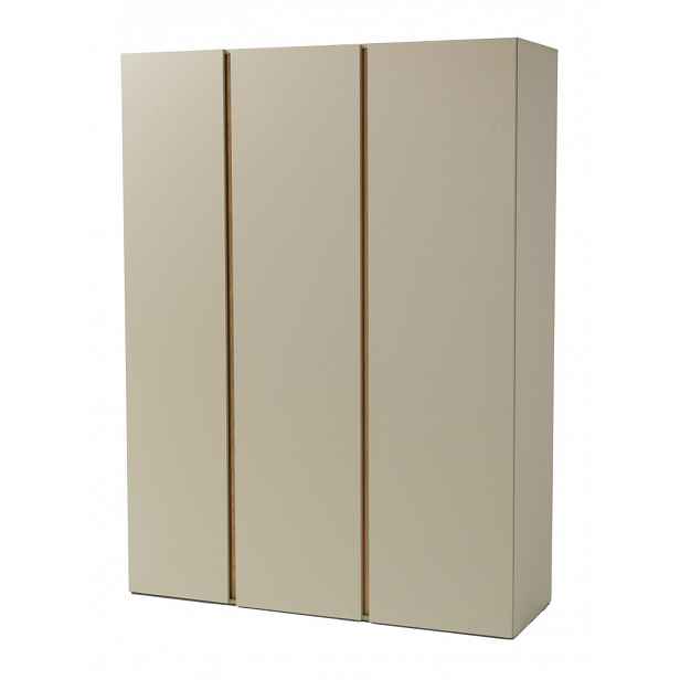 Šatní skříň Lucky, 145 cm, eukalyptově zelená/baltský dub