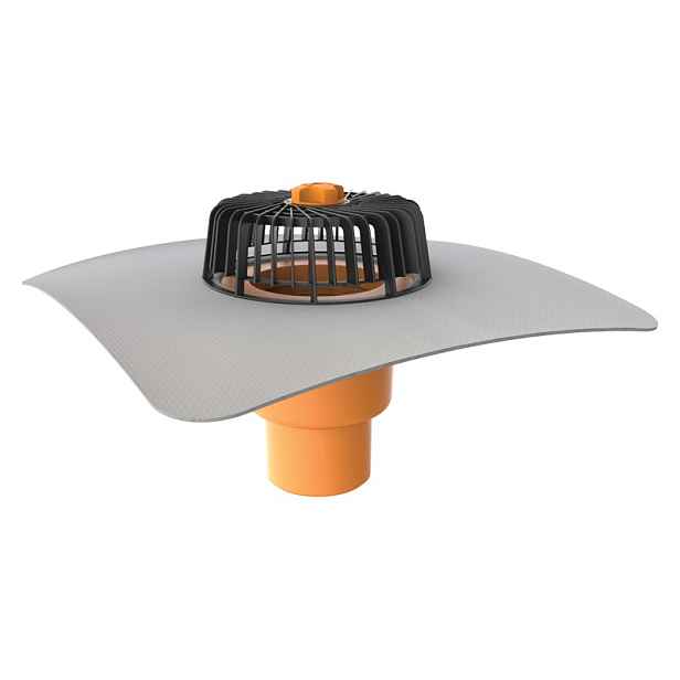 Vpust střešní svislá TOPWET TW 110 PVC S
