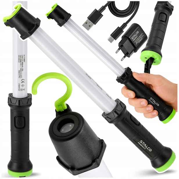Pracovní Svítilna Led Bateriová Lampa 450LM 5W Dílenská Stalco Perfektní