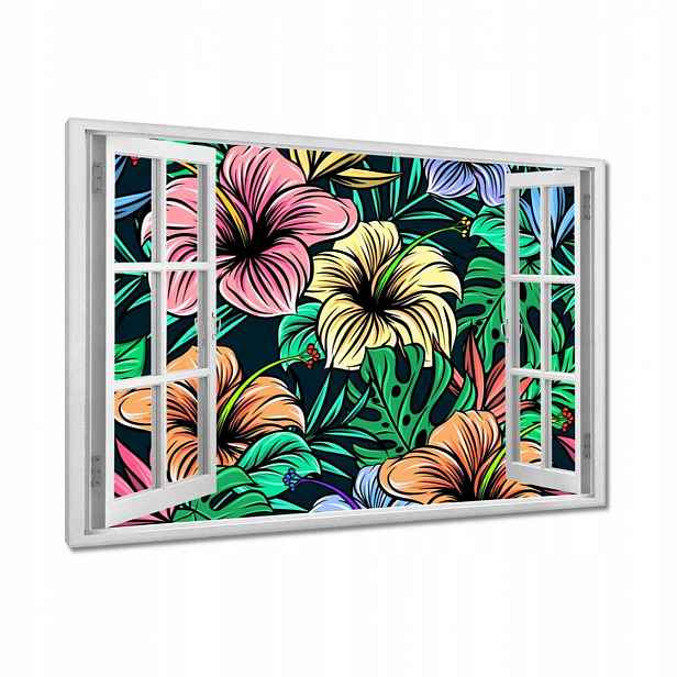 Obrazy 90x60 Monstera Zelený list