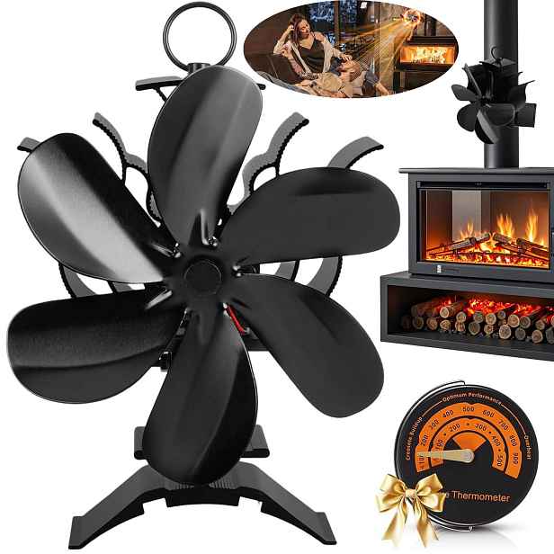 Teplovzdušný Krbový Ventilátor, Nastavitelný Úhel S Magnetem