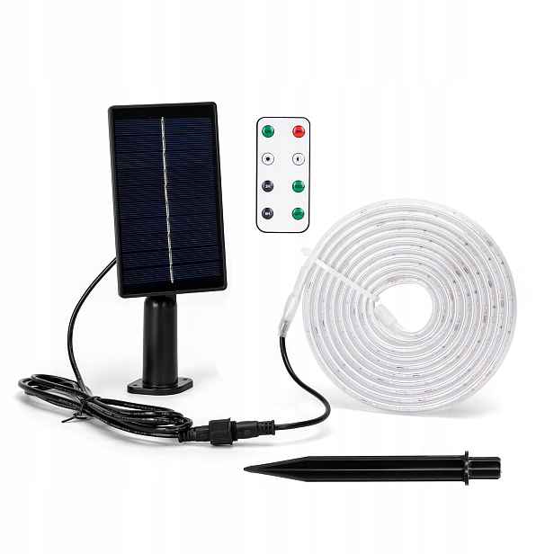 Solární Led páska-3m-30W-6500K-300 lm-IP65